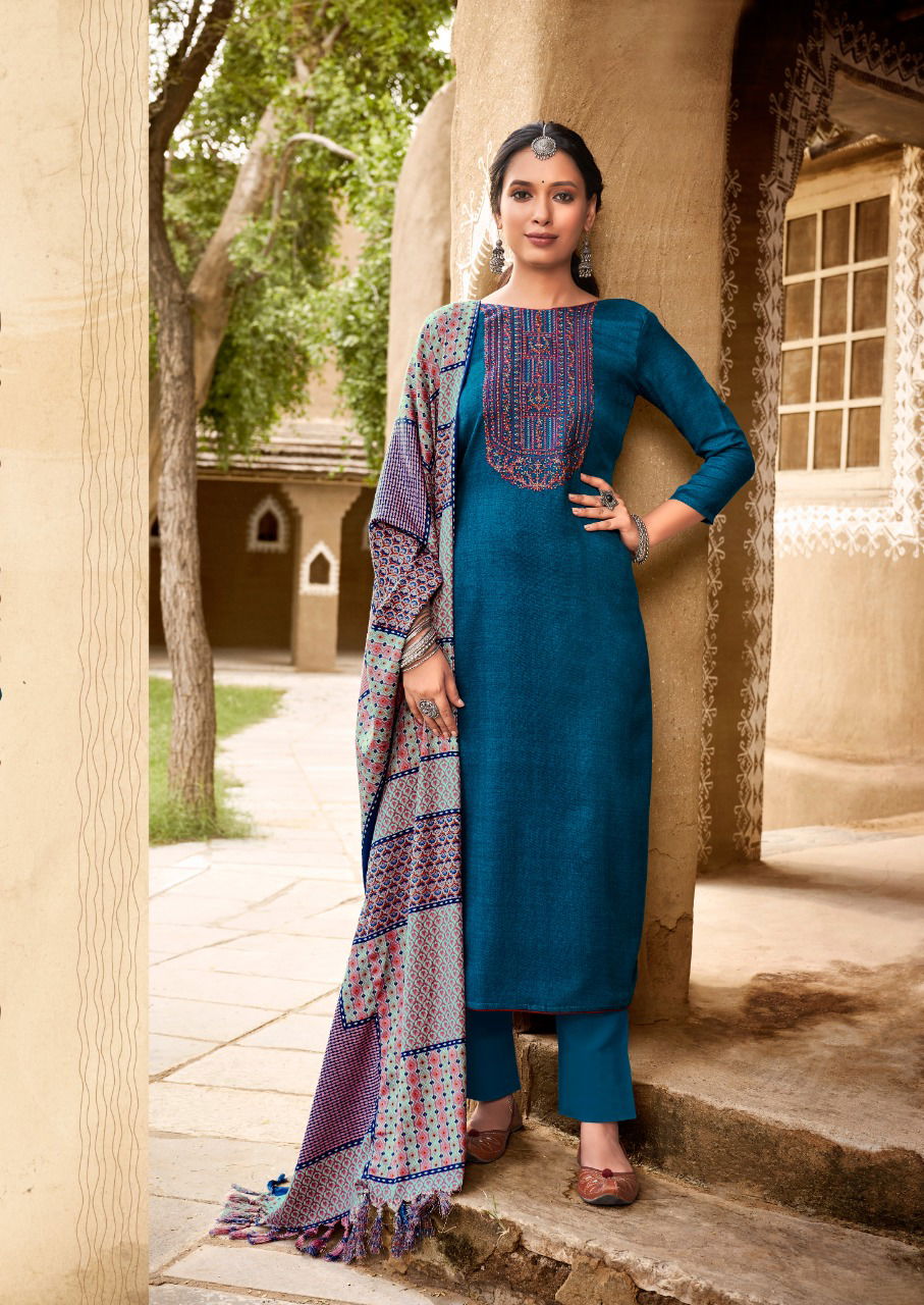 Naziya By Levisha Heavy Pashmina Dress Material Catalog